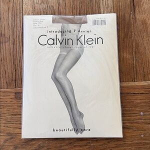 Calvin Klein Infinite Sheer Control Top Pantyhose Sz b